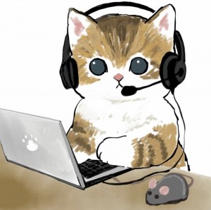 Create meme: cat, cute cats, drawings of cute cats