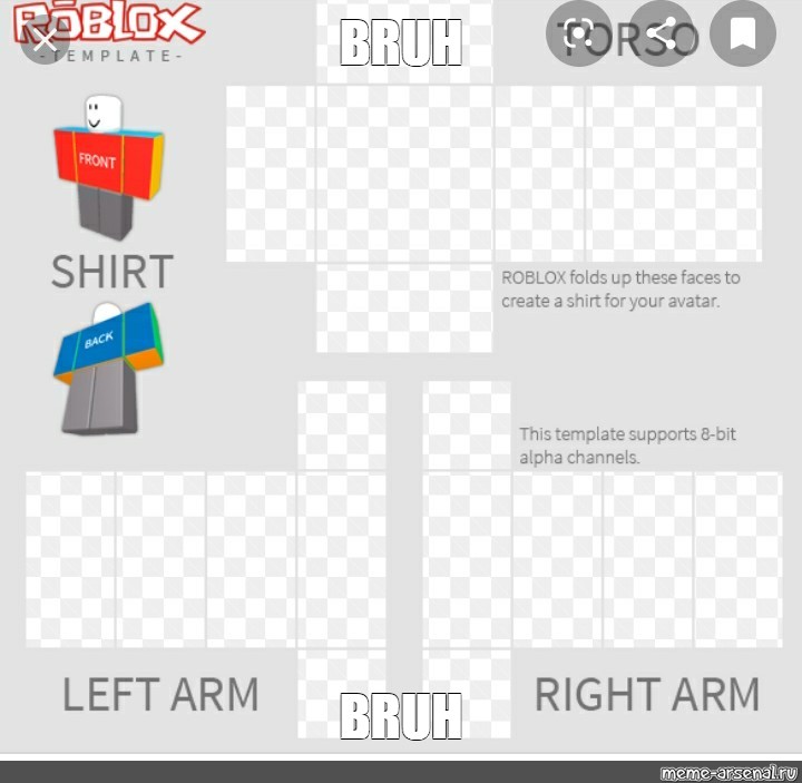 Meme Bruh Bruh All Templates Meme Arsenal Com - roblox bruh shirt template
