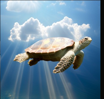Создать мем: черепаха остров, морская черепашка, животные черепаха