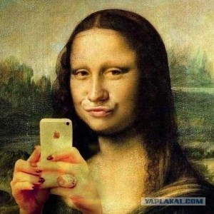 Create meme: Monet, Mona Lisa, selfie