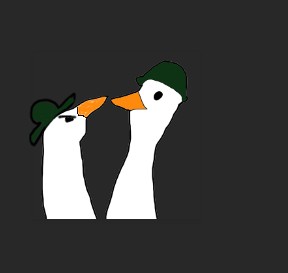 Create meme: goose, peace was never an option goose