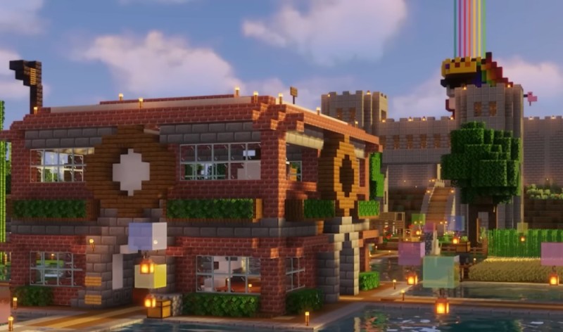 Create meme: minecraft , minecraft house, beautiful minecraft houses