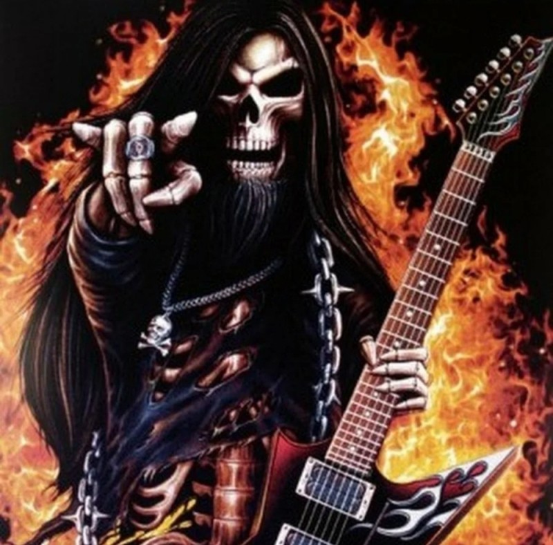 Create meme: Yegor Letov , black metallers, metal guitar