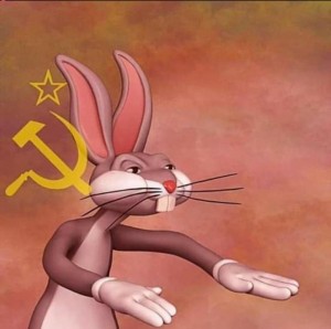 Создать мем: багз банни коммунист мем, Мультфильм, bugs bunny girl
