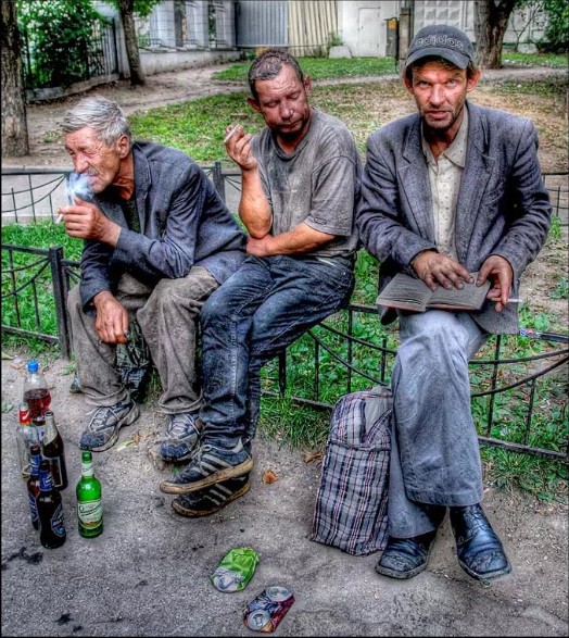 Create meme: three drunks, homeless , three drunks