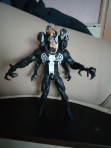 Create meme: the venom action figure toy biz, venom from clay marvel, white venom marvel toy