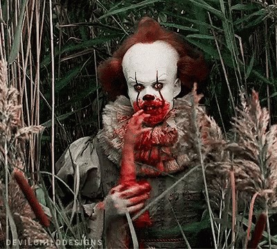 Create meme: Pennywise terrible, Pennywise with a hand, evil clown 