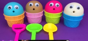 Создать мем: 4 Colors Play Doh Ice Cream Cups Robocar Poli Surprise Toys Yowi