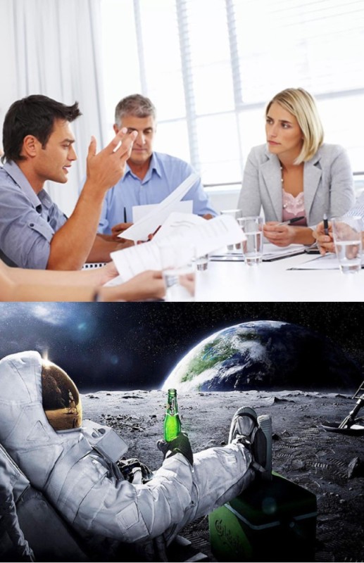Создать мем: луна космонавт, в космосе, выход в открытый космос
