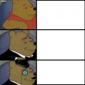 Create meme: meme Winnie the Pooh, meme Winnie the Pooh in a Tux