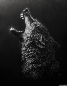 Create meme: wolf in profile, lone wolf, wolf