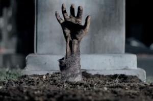Create meme: from the grave, zombie Apocalypse, hand from the grave