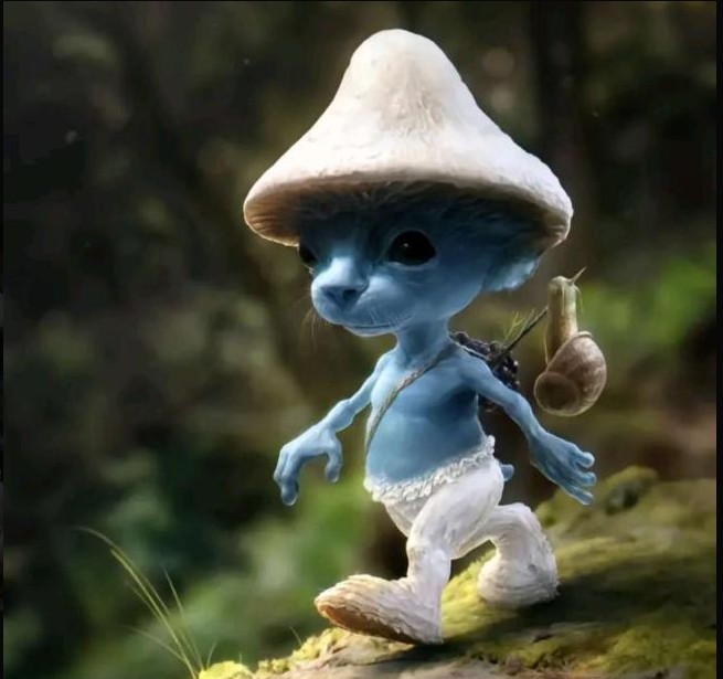 Create meme: fantasy creatures, smurfette, smurf 2