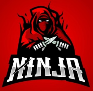 Создать мем: art illustration, black ninja логотип, ninja gaming logo red