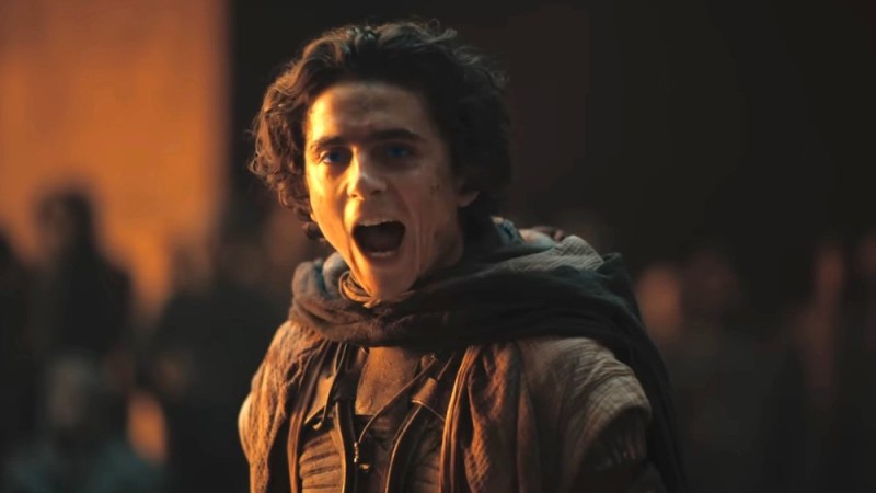 Create meme: Paul Atreides trailer by Timothy Chalamet, Timothy Chalamet in Dune, Timothy Chalamet 2023