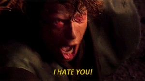 Create meme: I hate Anakin, anakin, Anakin Skywalker hatred
