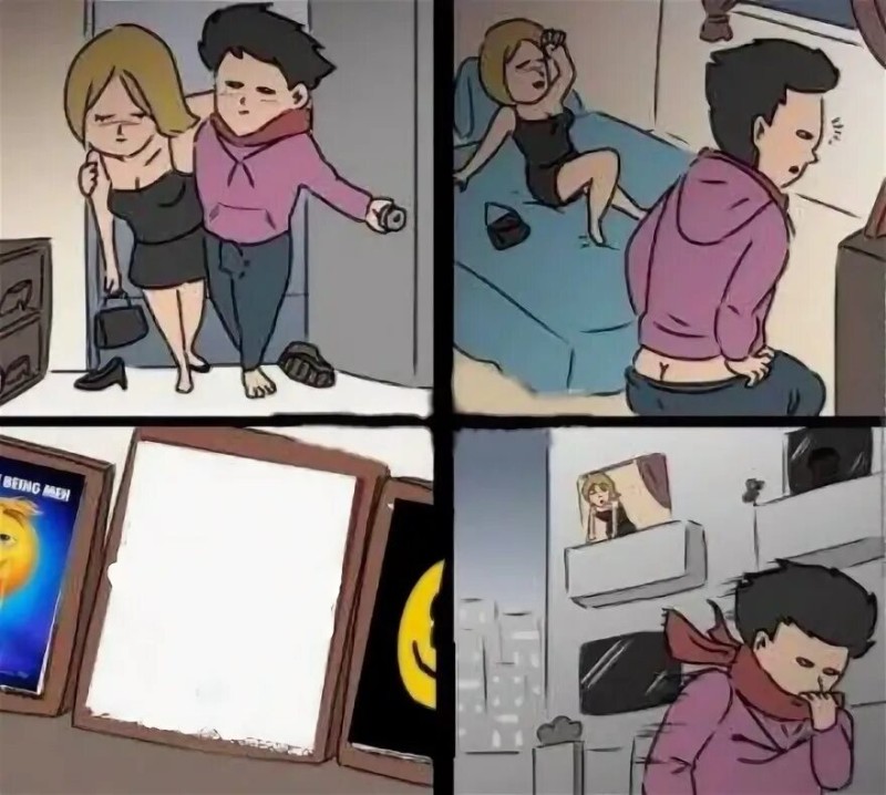 Create meme: meme the guy leaves the girl, life memes, memes are templates for comics