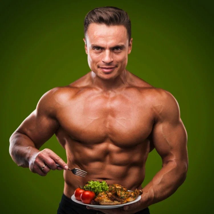 Create meme: fitness , diet for men, people 