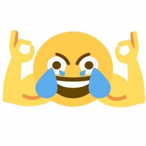 Create meme: crying laughing emoji, joy emoji black & white, emoji black & white