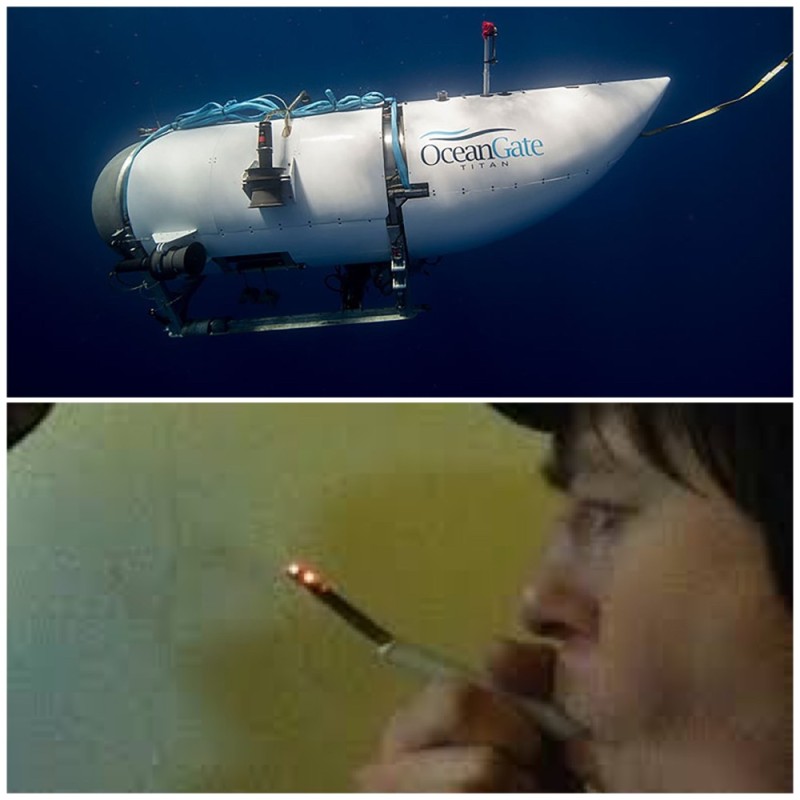 Create meme: mini submarine, titanic under water 2022, oceangate cyclops