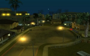 Создать мем: гроув стрит, ночной грув стрит, grove street