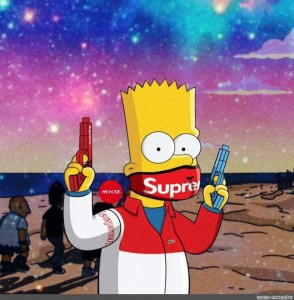 Create meme: Bart, The simpsons, Bart Simpson supreme
