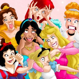 Create meme: funny pictures with disney princesses, disney Princess fun, funny pictures of the disney princesses