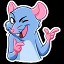 Create meme: rat sticker, sticker mr. rats vkontakte, stickers 