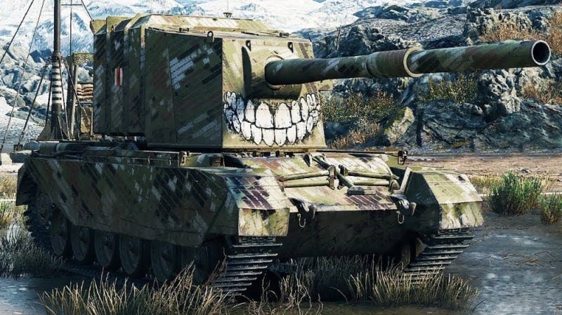 Создать мем: world of tanks, fv215b спрут, fv4005 stage ii
