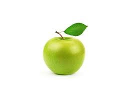 Create meme: Apple , green Apple on white background