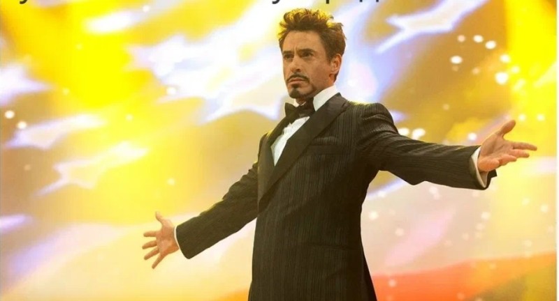 Create meme: meme Tony stark throws up his hands, Downey Jr meme, Robert Downey Jr. meme 