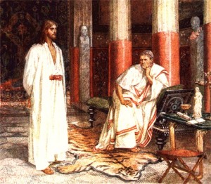 Создать мем: христос и пилат, иисус христос, христос перед пилатом