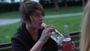 Create meme: Eddie redmayne kiss GIF, Albarn drunk, a frame from the video