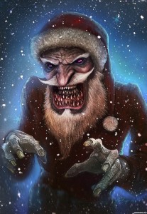 Create meme: evil Santa Claus