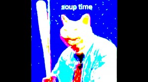 Создать мем: человек, mem soup time, screaming cat