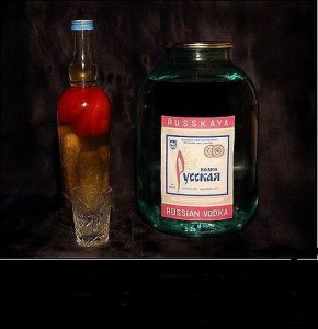 Create meme: a bottle of vodka, Russian vodka, bubble vodka