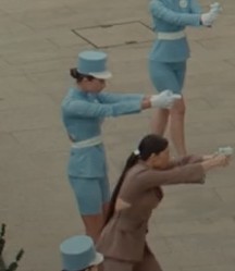 Create meme: girls on parade, North Korea girls , Chinese girls