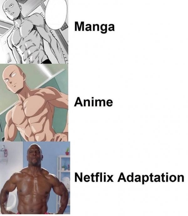 Create meme: anpanman , wanpanchmen saitama body, saitama manga anime netflix