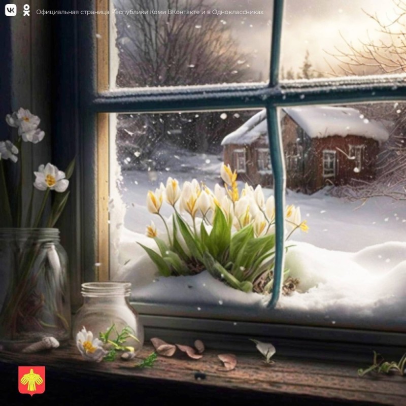 Создать мем: за окном весна, домашнее растение, зима окно
