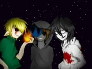 Create meme: creepy, the story of Jeff the killer, the song is Ben drowned