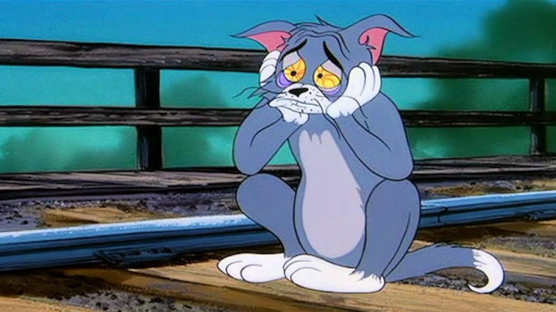 Create meme: sad Tom from Tom and Jerry, Jerry is sad, Tom and Jerry sad fact