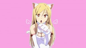 Create meme: sakurasou no pet, girl anime, mashiro Shiina donut