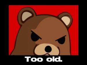 Create meme: pedobira, pedo bear, too old