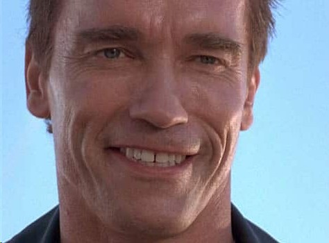 Create meme: Schwarzenegger smile, Terminator 2: Judgment Day, Arnold Schwarzenegger 