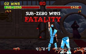 Create meme: Sub-Zero, sub zero wins mortal combat 3, mortal kombat fatality game boy