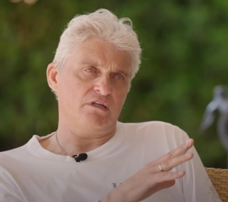 Create meme: Oleg Yurievich Tinkov, oleg tinkov dud 2022, Tinkoff interview with Dudu