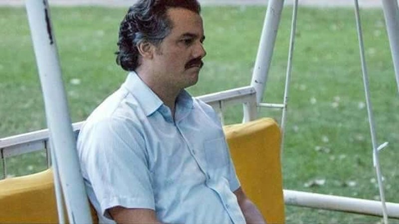 Create meme: meme with Pablo Escobar, escobar, sad Escobar