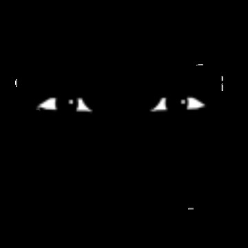 Create meme: ebony smiles in the dark, creepy eyes, people 