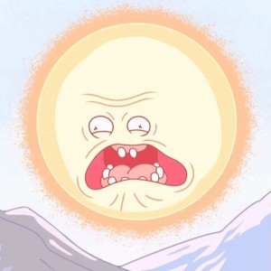 Create meme: twitter, Rick and Morty the sun, funny picture the glaring sun