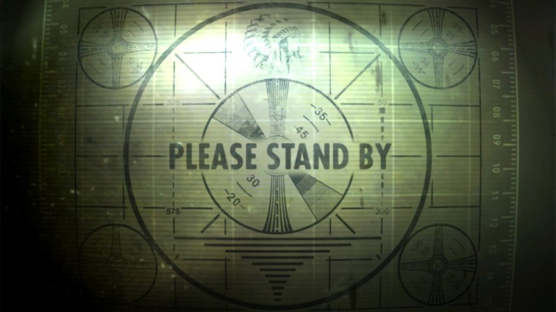 Create meme: fallout background, please stand by, please stand by screensaver